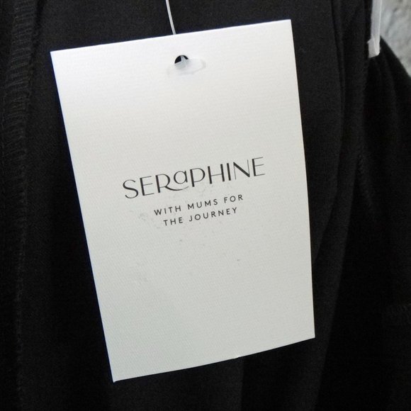 Seraphine Maternity Black Slim Over the Bump Trouser Work Pant Size 14 NWT - Picture 10 of 13